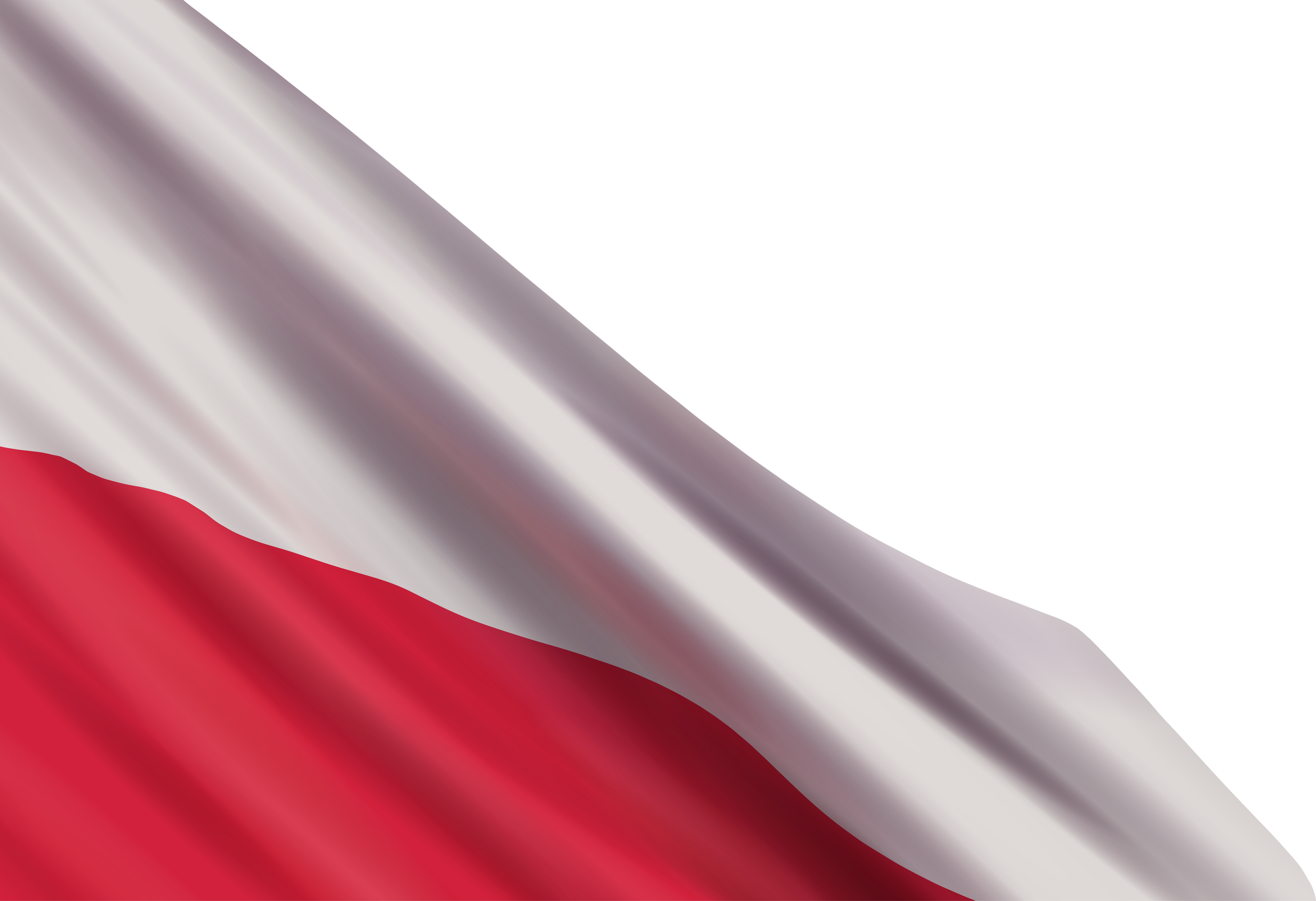 Realistic flag of Poland